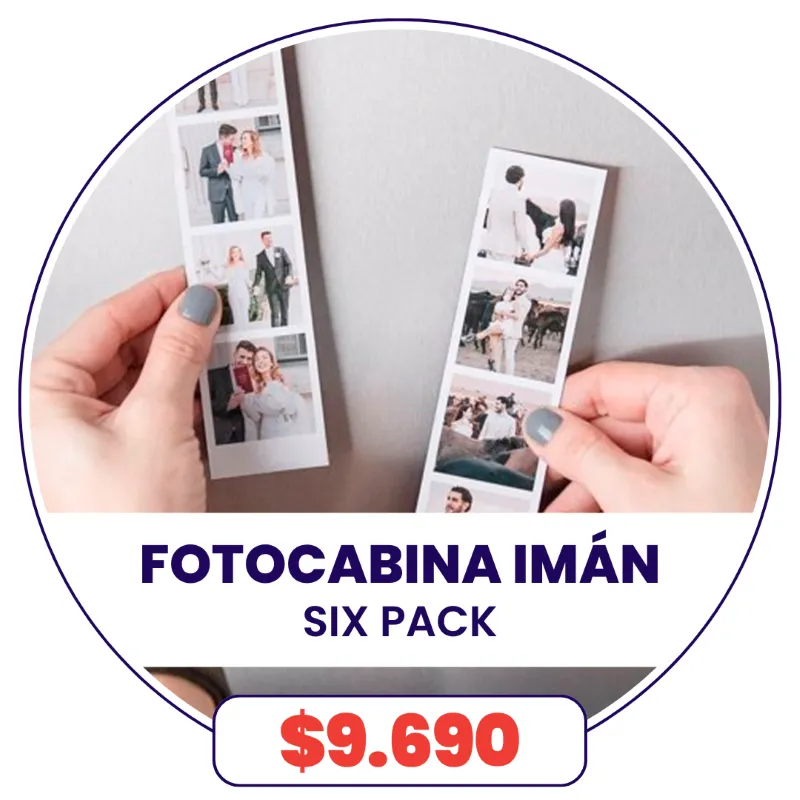 Six Pack FotoCabina Imantada a $9.690