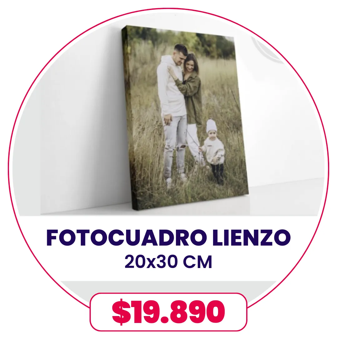 FotoCuadro de Lienzo 20x30 a $19.890