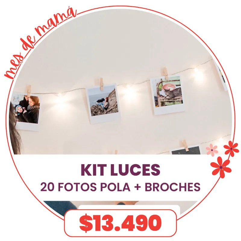 Kit Luces + 20 Polas a $13.490