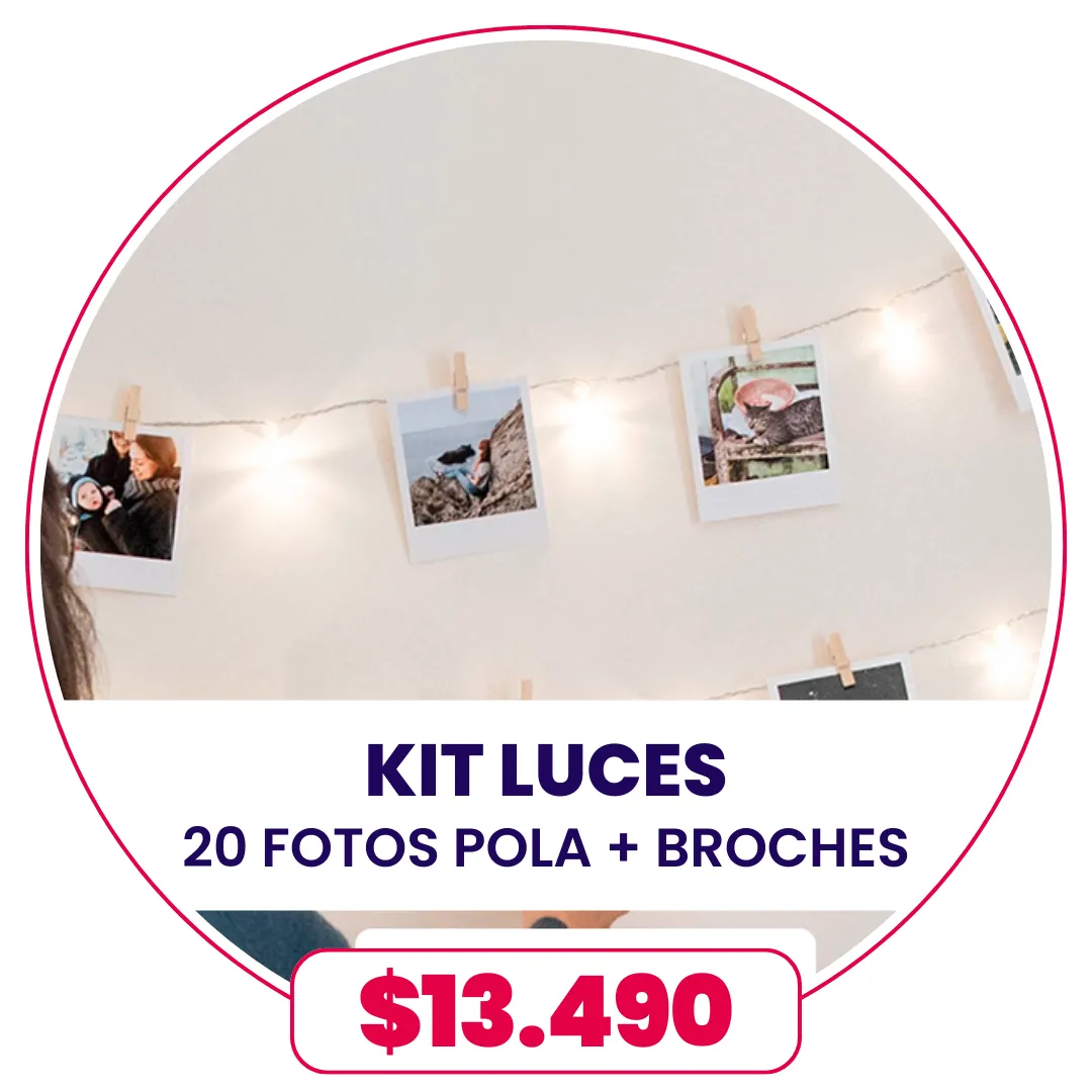 Kit Luces + 20 Polas a $13.490