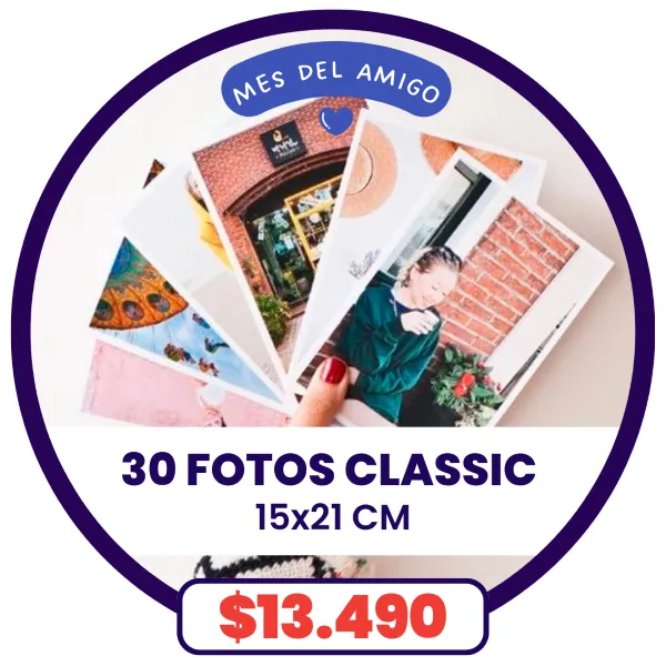 30 fotos Classic 15x21 a $13.490