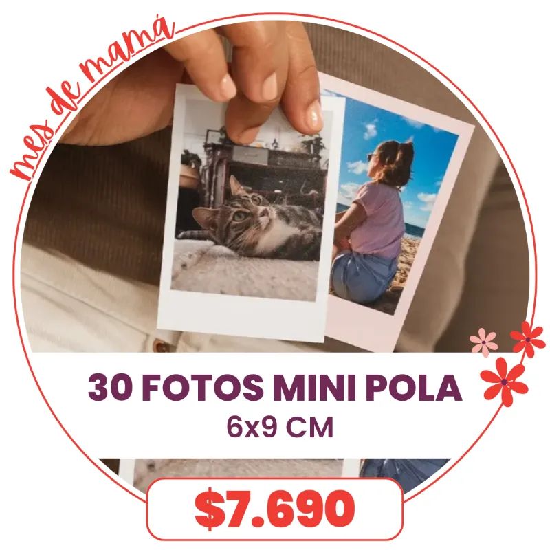 30 Fotos Mini Pola 6x9 a $7.690