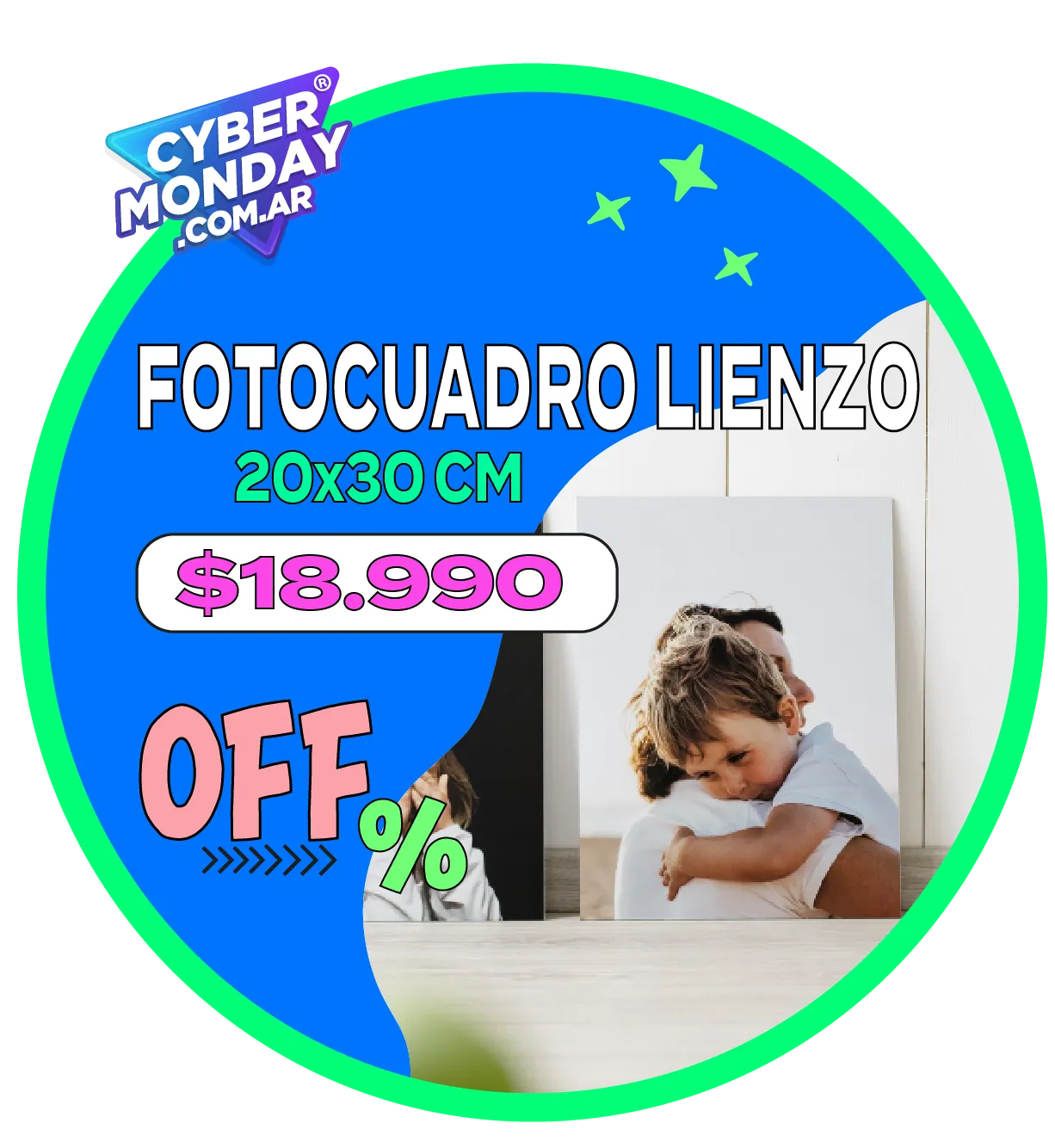 FotoCuadro de Lienzo 20x30 a $18.990