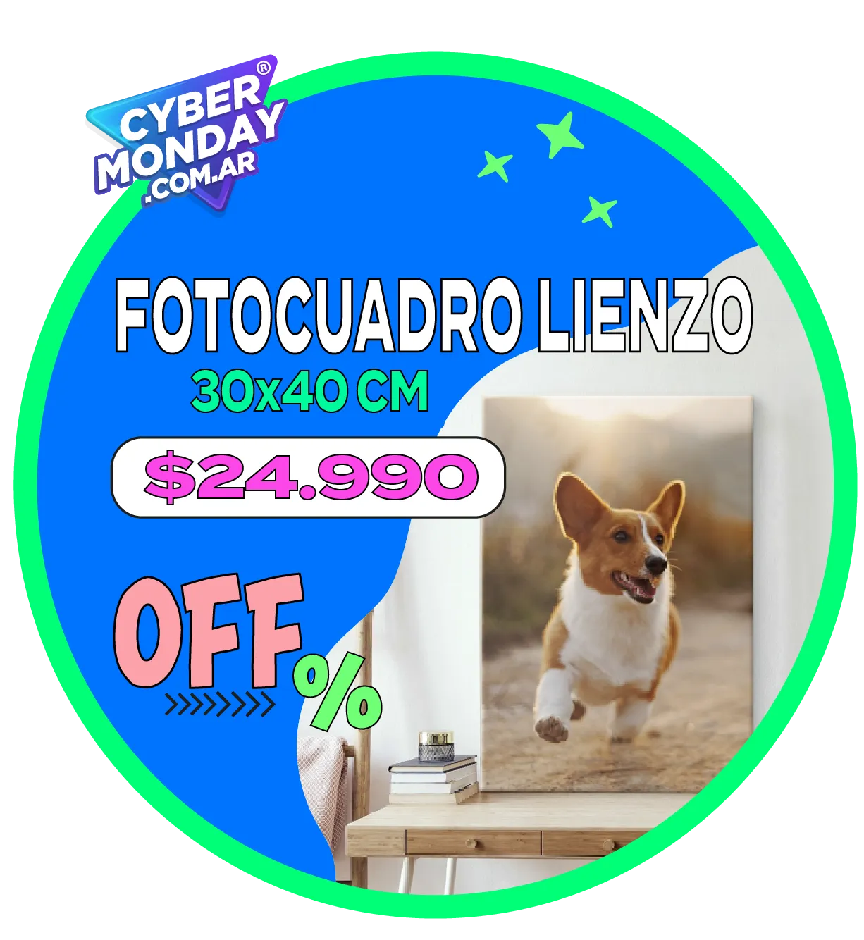 FotoCuadro de lienzo 30x40 a $24.990